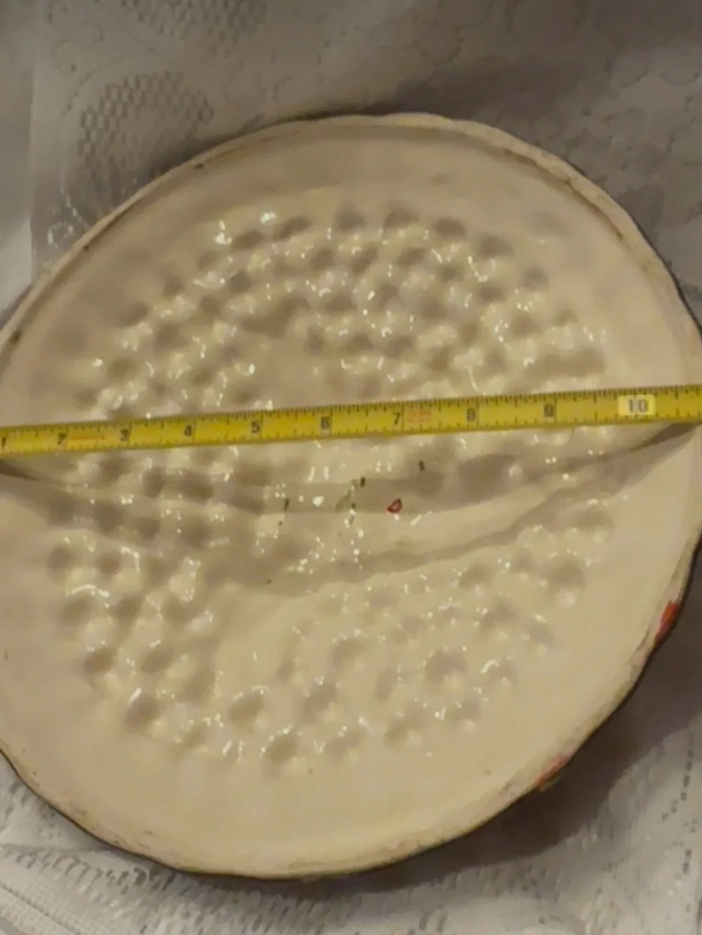 Vintage Ceramic Strawberry Pie Dish Keeper Lid Replacement Only